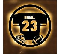 SSRUI Panneau néon LED personnalisé en jersey de football, décoration murale, alimentation USB, interrupteur à intensité variable, pour chambre à coucher, sportif, fête, bar, Noël, anniversaire