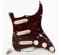 SSS Pickguard pré-câblé pour guitare Fender ST compatible avec les micros Wilkinson SSS Alnico 5 à bobine simple, pour guitare électrique Strat USA/Mexique (SN01)