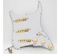 SSS Pickguard pré-câblé pour guitare Fender ST compatible avec les micros Wilkinson SSS Alnico 5 à bobine simple, pour guitare électrique Strat USA/Mexique (SN05)