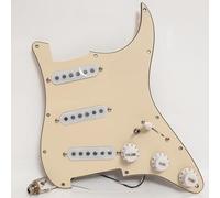 SSS Pickguard pré-câblé pour guitare Fender Strat avec 5 micros à bobine simple en cuivre, pour guitare électrique Strat USA/Mexique Kit de mise à niveau