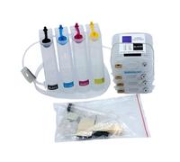 SSUMCUWR 4 Cartouches d'encre compatibles à 4 Couleurs Compatible avec Le Design Jet 111 Imprimante 11 82 Système CISS avec Puce