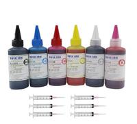 SSUMCUWR 6 x 100 ML Kit d'encre de Recharge Compatible avec XP-15000 XP15000 XP15010 XP15080 Imprimantes EP-50VA et systèmes CISS