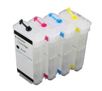 SSUMCUWR Cartouches à Encre Rechargeables 4x130 ML compatibles avec Designjet 500 500PS 800 800P