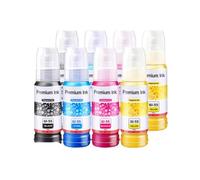 SSUMCUWR Encre de Pigment de Recharge à Base de Bouteille Compatible à Base d'eau Compatible avec maxify gx1050 gx2050 gx1060 gx2060 imprimantes gi55 gi-55 gi 55 modèle(2BK-2C-2M-2Y)