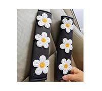 SSUYGF Voiture Ceinture de Sécurité Coussin Coussin D'épaule De Fleur Ceinture De Voiture Petite Décoration Intérieure Protection Dessin Animé Couverture Accessoires De Voiture 2 Pièces