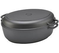 SSW Stolze Stahl Waren GmbH Cocotte ovale en fonte d'aluminium à induction 38 x 25 x 13 cm (couvercle : env. 38 x 24 x 5,5 cm)