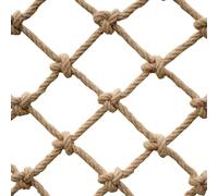 SSWZHANG Filet Corde Chanvre Filet de Protection Enfant pour Balcon Anti-Chute Filet De Sécurité for Enfants Rétro Bar Plafond Net 6mm D'épaisseur Maille 10cm(Size:2 * 4m(7 * 13ft))