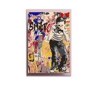 SSXAQWEE Banksy Poster sur toile décorative moderne pour chambre à coucher (20 x 30 cm)