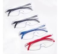 SSyang 4 Pcs Loupe de Lecture 300%, Lunette Loupe Anti-Lumière Bleue, Loupe Grossissante pour Porteurs de Lunettes, Lunettes Loupe Femme, Lunette Grossissante, pour La Lecture, La Couture