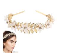 SSyang Fleur Artificiel Mariée Serre Tête, Serre-Tête à Couronne de Fleurs Mexicaines, Bandeau à Cheveux Fleur Couronne Guirlande, pour Fille et Femme Bridal Hairband Floral Garland Headpiece(Rouge)