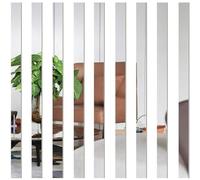 SSyang Lot de 20 autocollants muraux en forme de losange - Miroir acrylique amovible 3D - Décoration murale intérieure pour la maison, le salon et la chambre