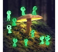 SSyang Luminous Tree Elves, 10 Different Glow in The Dark Fairy Garden Accessories Miniature Garden Decoration Ghost Ghost, pour Décoration De Pelouse Extérieure pour Intérieur, Terrasse (Vert Fluo)