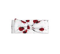 SSYGHT Serre-tête extensible doux à imprimé coccinelle pour bébé - Cadeau de pleine lune, accessoires de cheveux mignons pour nouveau-nés, nourrissons
