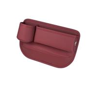 SSYYSS Organisateur Siège Auto Console Centrale Boîte de Rangement pour Nissan Leaf (ZE0 ZE1 2010-2025 2026),Combleur d'Espace Porte-Gobelet Poche Latérale,Anti-Chute,Red
