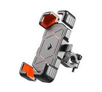 SSYYSS Support Telephone Moto pour BMW C400GT C400X C400 GT X,Support Telephone Moto Étanche,Placement Et Retrait Rapides,360° Rotation,Etanche,Stable & Sûr, Handlebar Style-Orange