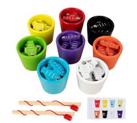 sszxmy Jeu de pêche magnétique, Jouet d'association de gobelets de tri des Couleurs