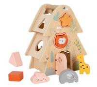 sszxmy Maison de Sagesse Montessori en Bois pour Trier Les Formes | Blocs de Correspondance de Formes pour Tout-Petit, Jouet d'Entraînement des Habiletés Motrices Fines