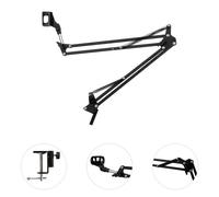 ST-1.2 Perchette de microphone Dispositif de fixation 1,5 kg 35x35 cm - noir