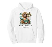 St Andrew Pêcheur Patron des Pêcheurs Saint Catholique Sweat à Capuche