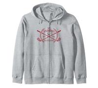 St Andrews Scotland Est. 1522 Couronne de Clubs croisés Cardinal Sweat à Capuche