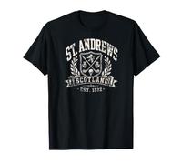 St. Andrews Scotland Golf Chardons/Couronne Crème Vieilli T-Shirt