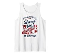 St. Augustin Florida Retro Hotrod Surf Design Débardeur