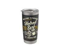 St. Augustin Florida Retro Hotrod Surf Design Gobelet isotherme en acier inoxydable double paroi