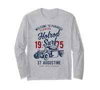 St. Augustin Florida Retro Hotrod Surf Design Manche Longue