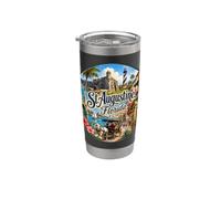 St Augustine FL Floride USA plus vieille ville Gobelet isotherme en acier inoxydable double paroi