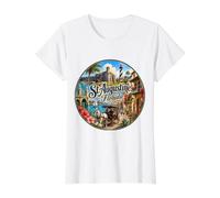 St Augustine FL Floride USA Plus Vieille Ville T-Shirt Graphique avec Valeur