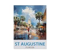St Augustine Florida，Jigsaws Puzzles 1000 Pieces Classic Jigsaws Educational Games Toys，Best Gift for Adults and Kids（38x52cm）-EE50