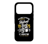 St. Augustine Florida Retro Hotrod Surf Design Vieilli Coque pour iPhone 17 Pro