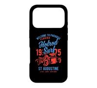 St. Augustine Florida Retro Hotrod Surf Design Vieilli Coque pour iPhone 17 Pro