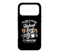 St. Augustine Florida Retro Hotrod Surf Design Vieilli Coque pour iPhone 17 Pro Max