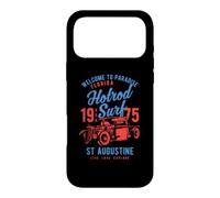 St. Augustine Florida Retro Hotrod Surf Design Vieilli Coque pour iPhone 17 Pro Max