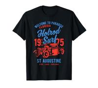 St. Augustine Florida Retro Hotrod Surf Design Vieilli T-Shirt