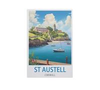 St Austell, Cornouailles,Puzzle pour Adultes 1000 Pièces en Bois Puzzles Jeu Cadeau Accueil Décoratif Mots Croisés(75x50cm)-FZ38