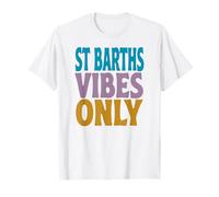 St Barths Vibes Only, île rétro inspirée des Vacances T-Shirt