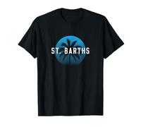 St. Barths Vintage Palmier Beach Design T-Shirt