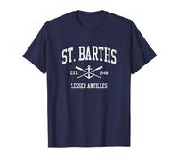 St. Barths Vintage Rames croisées et ancre de bateau Sports T-Shirt