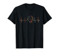 St. Bernard Heartbeat Vintage ECG Cardiogramme Rétro T-Shirt Graphique avec Valeur