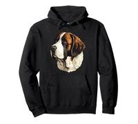St. Bernard - Portrait de tête de Chien de Saint Hubert Classique Sweat à Capuche