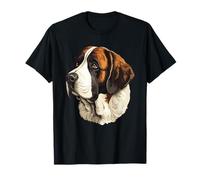 St. Bernard - Portrait de tête de Chien de Saint Hubert Classique T-Shirt