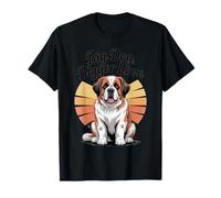 St. Bernard Retro Sunset - Big Dog Bigger Love T-Shirt