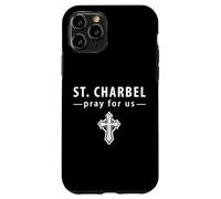 St Charbel Priez Pour Nous. Catholique, Christianisme Coque pour iPhone 11 Pro