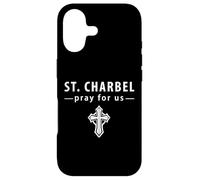 St Charbel Priez pour Nous. Catholique, Christianisme Coque pour iPhone 17