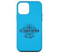 St Christophe Pray for Us Catholic Cross Travel Coque pour iPhone 12 Mini