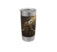 St Claire d'Assise Art Catholique Traditionnel Vintage Gobelet isotherme en acier inoxydable double paroi
