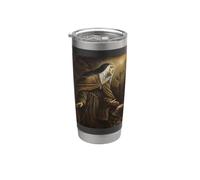 St Claire d'Assise Art Catholique Traditionnel Vintage Gobelet isotherme en acier inoxydable double paroi