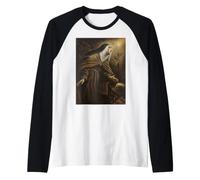 St Claire d'Assise Art Catholique Traditionnel Vintage Manche Raglan
